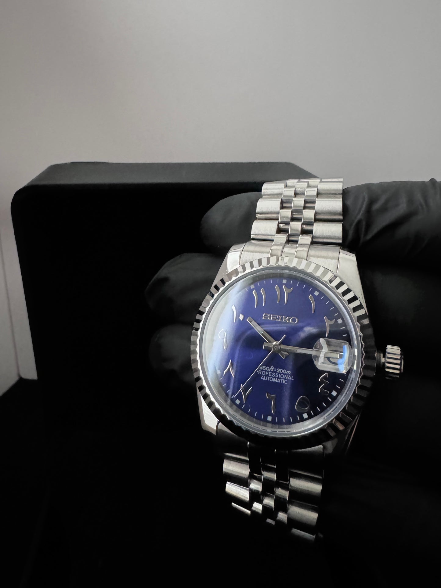 Seiko Arabic Dial Datejust | Royal Blue (Silver)
