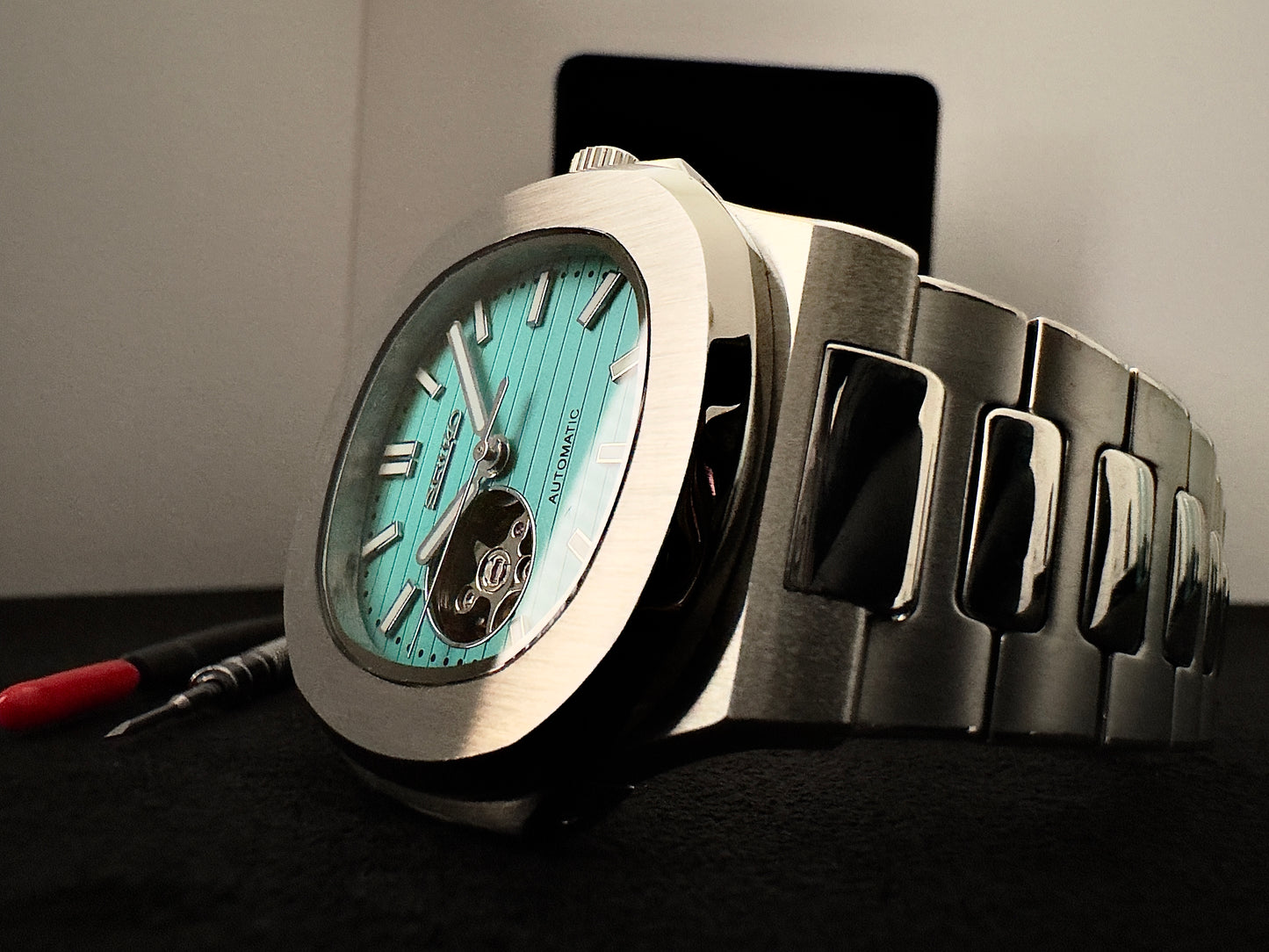 Seiko Open Heart Nautilus | Tiffany Blue