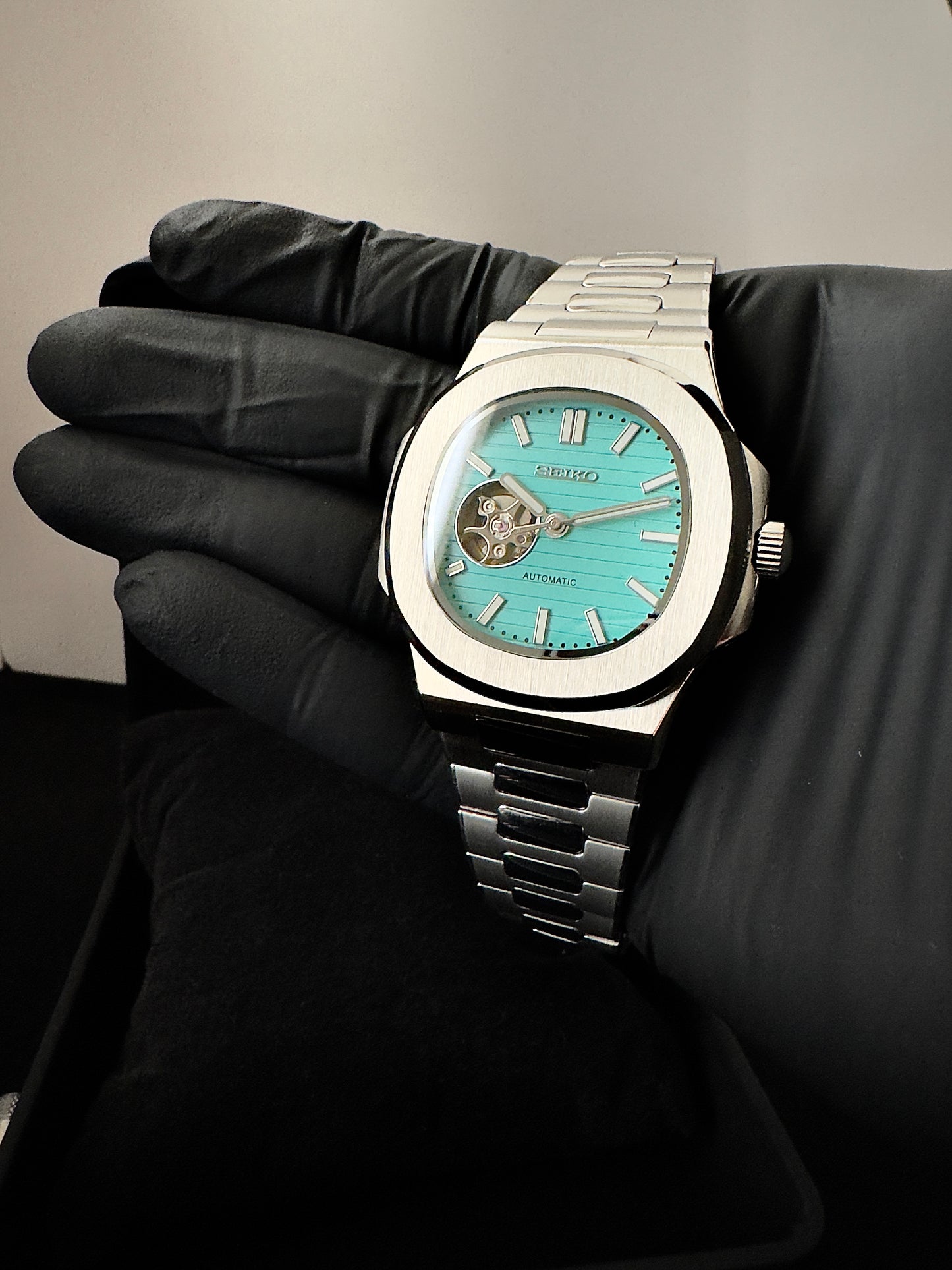 Seiko Open Heart Nautilus | Tiffany Blue (Silver)