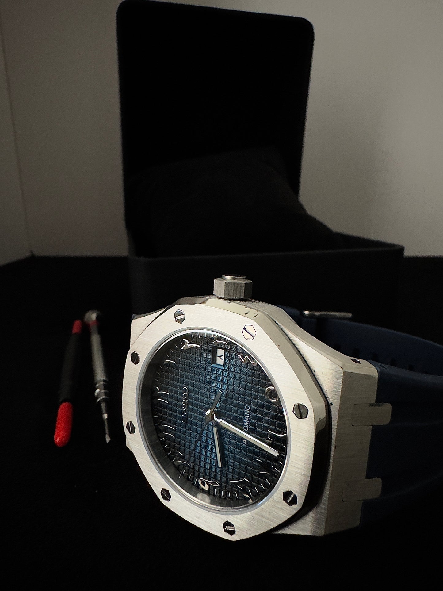 Seiko Arabic Dial Royal | Faded Blue Rubber