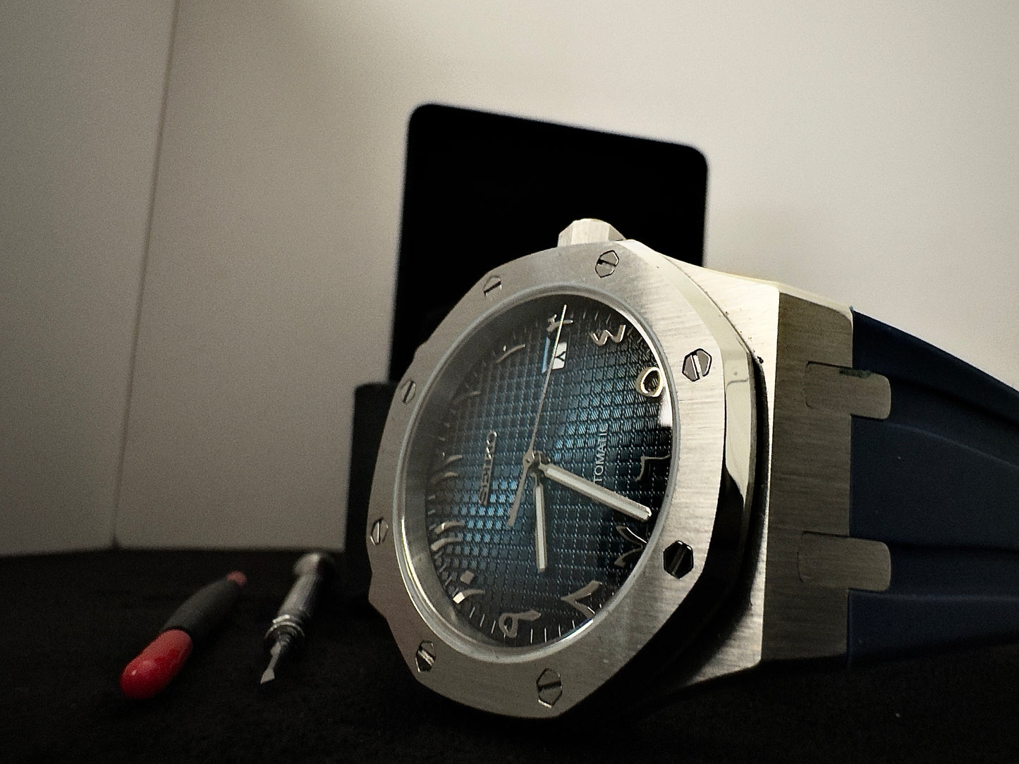 Seiko Arabic Dial Royal | Faded Blue Rubber