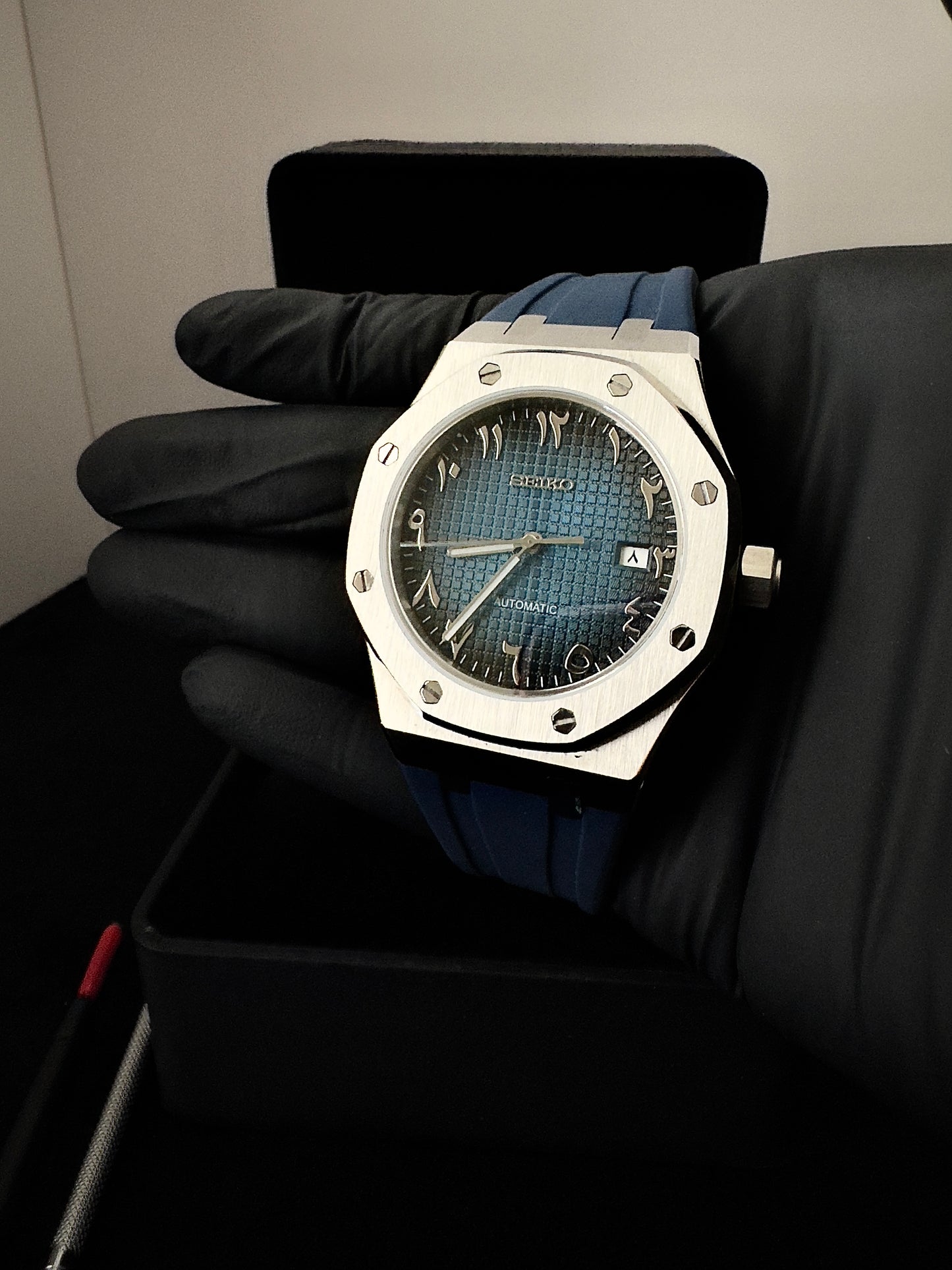 Seiko Arabic Dial Royal | Faded Blue (Rubber_