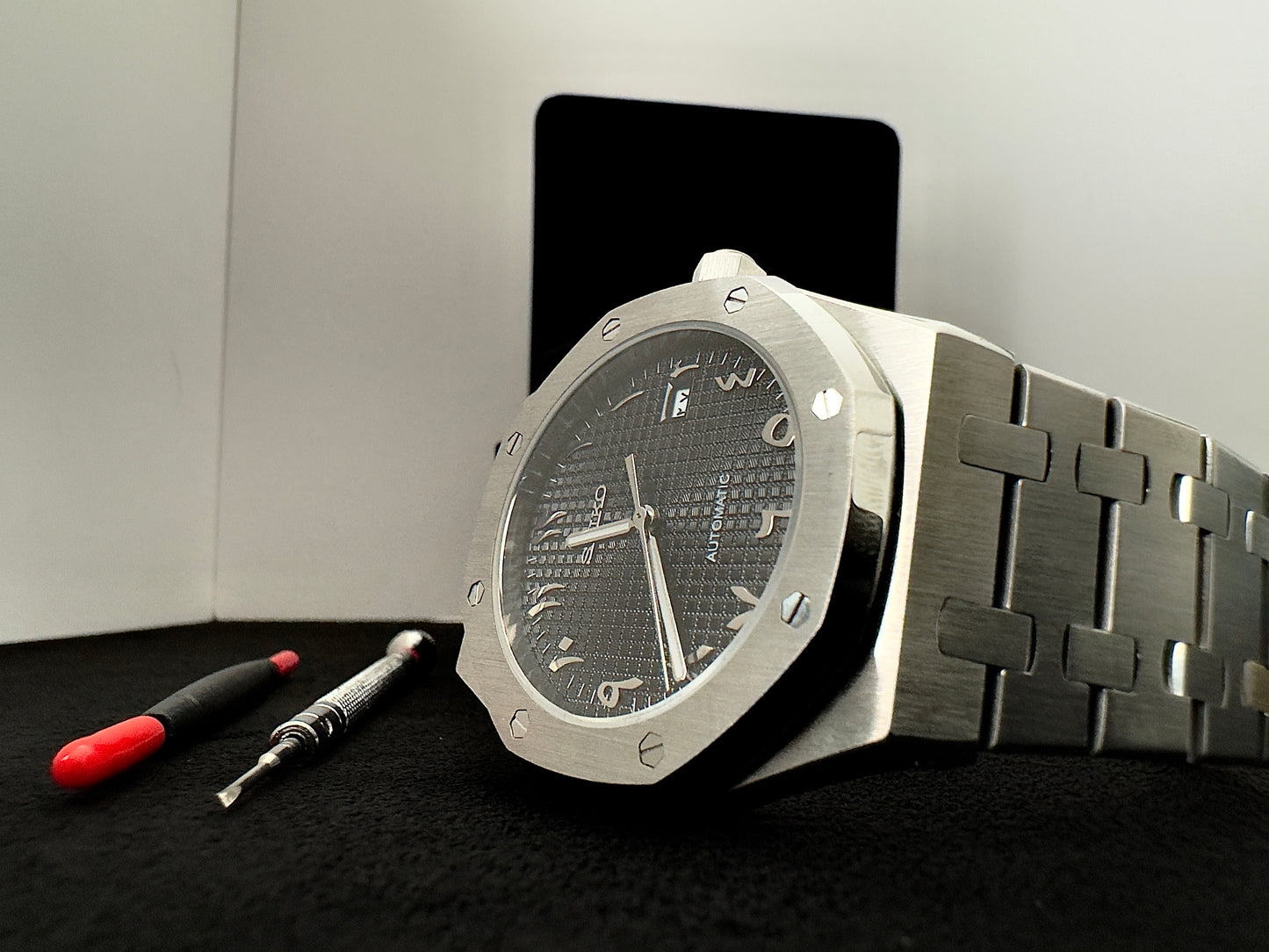 Seiko Arabic Dial Royal | Black (Silver)