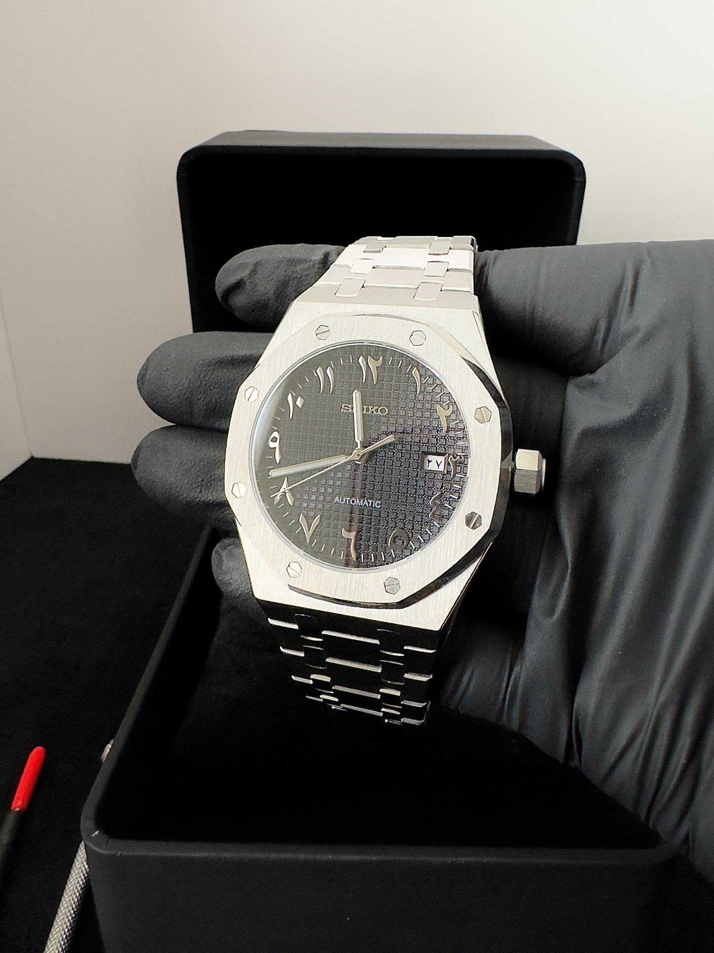Seiko Arabic Dial Royal | Black (Silver)