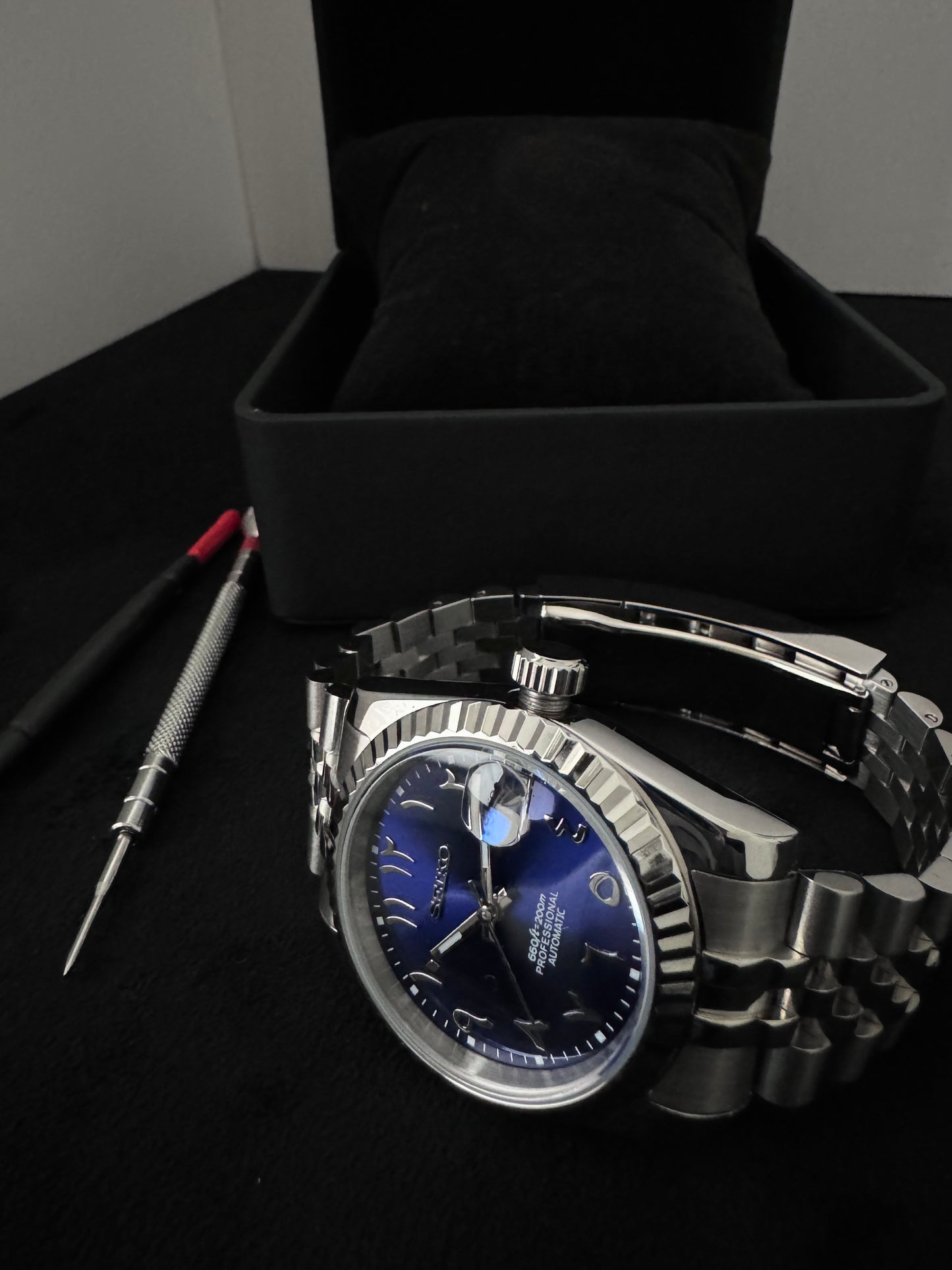 Seiko Arabic Dial Datejust | Royal Blue