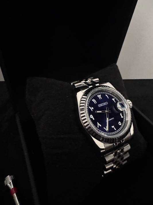 Seiko Arabic Dial Datejust | Deep Blue