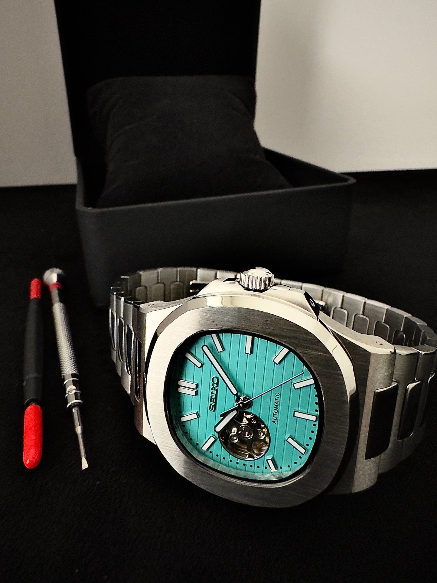 Seiko Open Heart Nautilus | Tiffany Blue