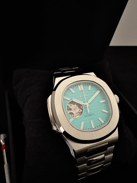 Seiko Open Heart Nautilus | Tiffany Blue