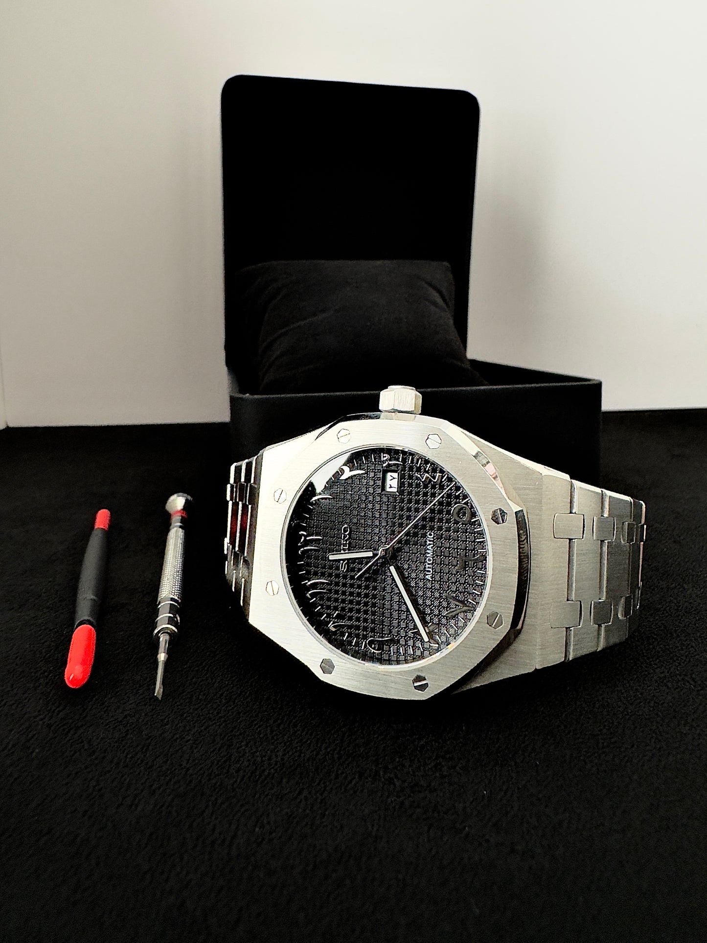 Seiko Arabic Dial Royal | Black (Silver)