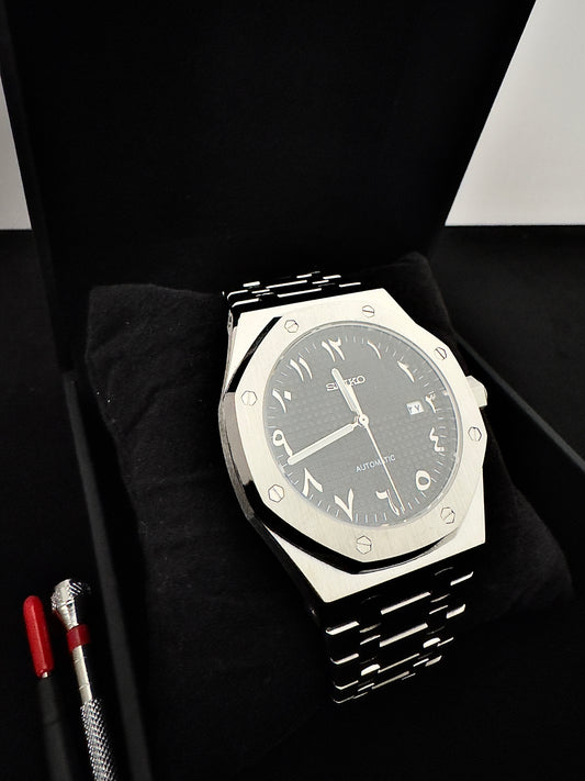 Seiko Arabic Dial Royal | Black (Silver)