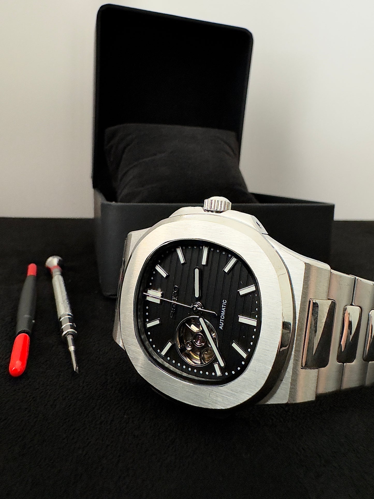 Seiko Open Heart Nautilus | Black